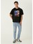 Face To Face Siyah Oversized Kısa Kollu Erkek T-Shirt 5