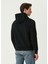 Siyah Kapüşonlu Sweatshirt 4