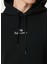 Siyah Kapüşonlu Sweatshirt 5