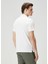 Beyaz Polo Yaka Keten T-Shirt 4