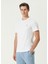 Beyaz Logo Nakışlı T-Shirt 3