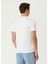 Beyaz Logo Nakışlı T-Shirt 4