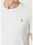 Beyaz Logo Nakışlı T-Shirt 5
