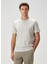 Boxy Fit Bej Çizgi Desenli T-Shirt 3