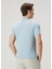 Açık Mavi Logo Baskılı T-Shirt 4