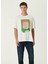 Toaster Beyaz Baskılı Oversize Kısa Kollu Erkek T-Shirt 4