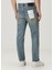Straight Fit Lacivert Jean Pantolon 5