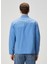 Relaxed Fit Mavi Utility Dış Gömlek 4