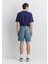 Rotterdam MV91 Street Indigo Mavisi Jean Şort 0410185-89128 5