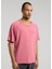 Ny Street Oversize Geniş Yaka Açık Kırmızı Kısa Kollu Erkek T-Shirt 2