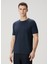 Lacivert Keten Basic T-Shirt 1