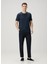 Lacivert Keten Basic T-Shirt 2