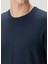Lacivert Keten Basic T-Shirt 5