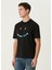 Siyah Logo Baskılı Organik Pamuk T-Shirt 3