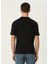Siyah Logo Baskılı Organik Pamuk T-Shirt 4