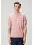 Pembe Logo Baskılı T-Shirt 1