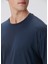 Lacivert Modal Karışımlı T-Shirt 6