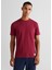 Bordo Bisiklet Yaka Regular Fit Erkek T-Shirt 1