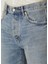 Relaxed Straight Mavi Jean Şort 3