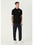 Siyah Polo Yaka Logolu T-Shirt 2