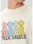Kırık Beyaz Logo Baskılı T-Shirt 5