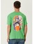 Pattern Yeşil Baskılı Oversize Kısa Kollu Erkek T-Shirt 3