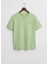 Yeşil Bisiklet Yaka Regular Fit Kısa Kollu Erkek T-Shirt 4