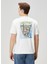 Relaxed Fit Artwork Amsterdam Beyaz T-Shirt 4
