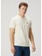 Kırık Beyaz Polo Yaka Organik Pamuk T-Shirt 1