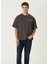Juice Antrasit Oversized Kısa Kollu Erkek T-Shirt 5