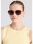 Ds 2397 C2 Cat Eye Kahve Altın Metal Kadın Güneş Gözlüğü 3