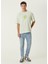 Spiral Yeşil Oversized Kısa Kollu Erkek T-Shirt 5