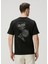 Atlas Siyah Logo Baskılı T-Shirt 4