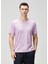 Regular Fit Lila Basic T-Shirt 1