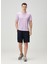 Regular Fit Lila Basic T-Shirt 2