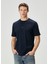 Lacivert Figür Baskılı T-Shirt 1