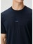 Lacivert Figür Baskılı T-Shirt 5
