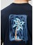 Lacivert Figür Baskılı T-Shirt 6