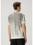 Ekru Çizgi Detaylı T-Shirt 4