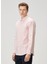 Regular Fit Kırmızı Beyaz Çizgili Oxford Gömlek 3