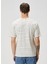 Bej Çizgi Desenli Organik Pamuk T-Shirt 4