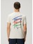 Regular Fit Bej Logo Baskılı T-Shirt 4