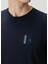Lacivert Logo Baskılı T-Shirt 5