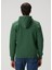 Koyu Yeşil Kapüşonlu Organik Pamuk Sweatshirt 4