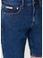Regular Lacivert Denim Şort 5