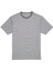 Boxy Fit Lacivert Çizgi Desenli T-Shirt 7