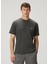 Relaxed Fit Siyah Logo Baskılı T-Shirt 1