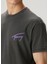 Relaxed Fit Siyah Logo Baskılı T-Shirt 5