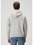 Açık Gri Kapüşonlu Logo Detaylı Sweatshirt 4