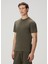 Yeşil Logo Detaylı T-Shirt 3